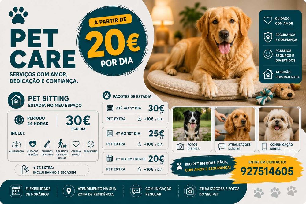 Dog walking, pet sitting, pet onboard, pet taxi, tudo com amor, carinho e a um preço baixo