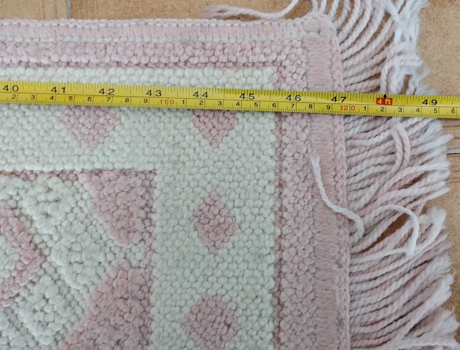 Conjunto 2 Tapetes Grandes Sala Quarto Casa Cor de Rosa