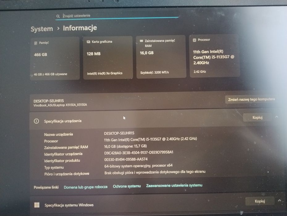 ASUS VivoBook X515EA-BQ2602