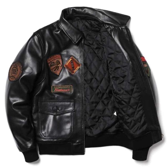 Nowa kurtka z owczej skóry Męska naturalna skóra G1 Top Gun