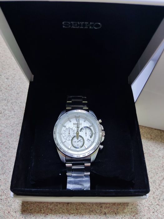 Seiko SSB297P1 44mm Silver. Гарантія