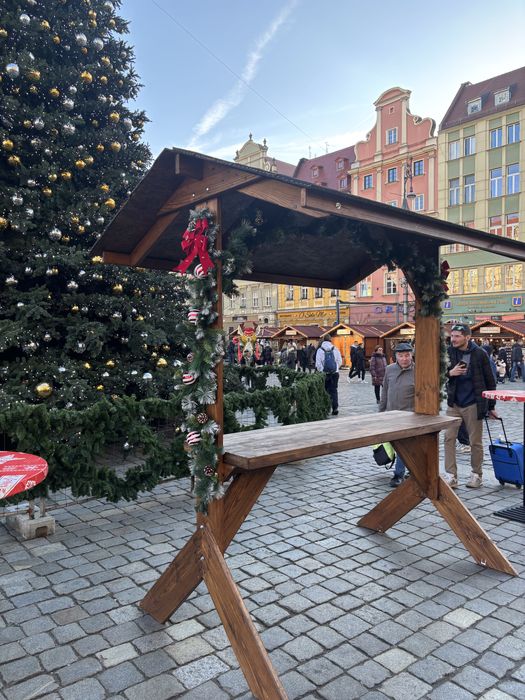 Stół plenerowy, jarmarkowy, wiejski stół, paśnik