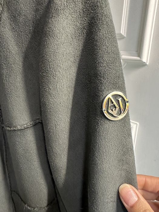 Casaco longo faux fur Armani