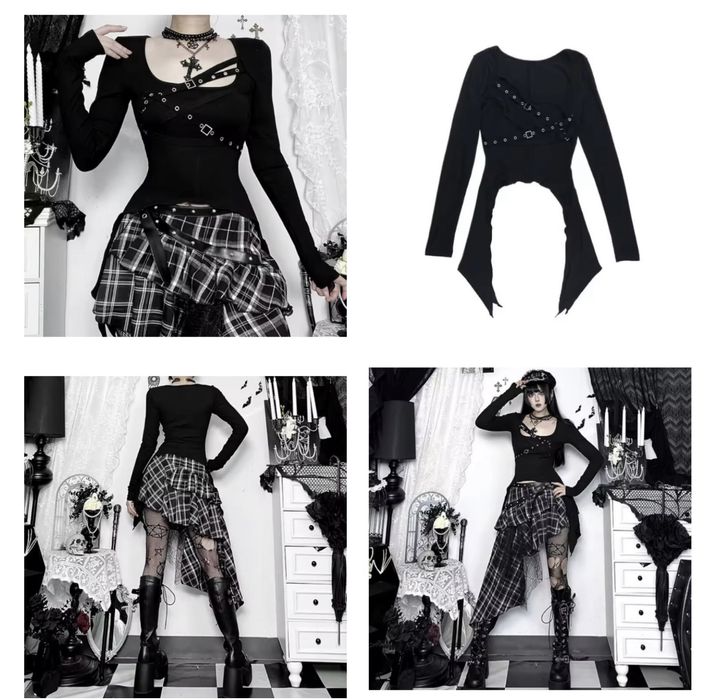 Топ готика темная Лолита 6 видов цены в описании