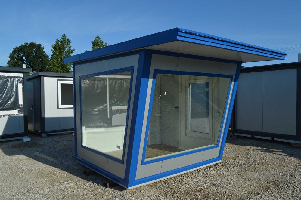 Kontener biurowy stróżówka biuro wartownia budka kabina pawilon kiosk