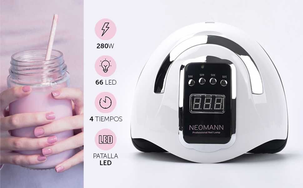 Catalisador lâmpada LED UV secador de unhas candeeiro unhas gel - NOVO