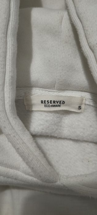 Biała bluza z kapturem  Reserved Coquette