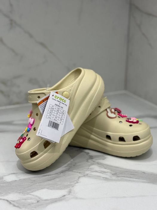 Crocs platform дитячі крокси з джибітс / кроксы детские  W6/36 розмір