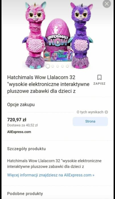 Hatchimals interaktywny pluszak