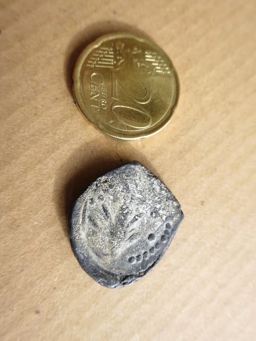 Moeda Murtilis em chumbo MVRTILI Mértola antiga
