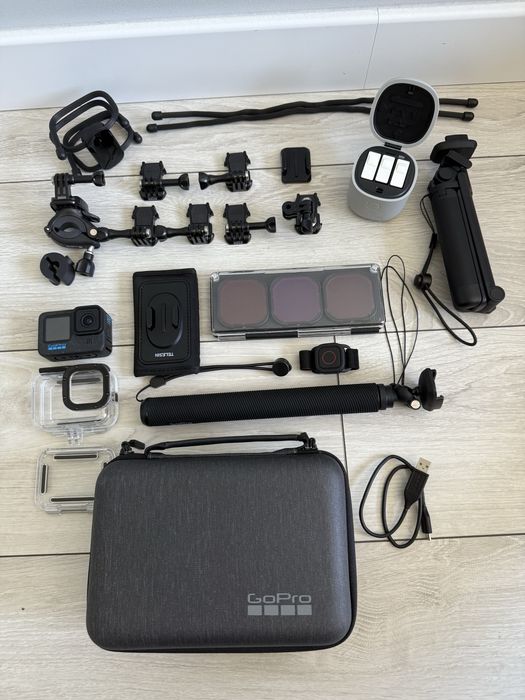 GoPro Hero 12 Black + ogromny zestaw akcesoriów