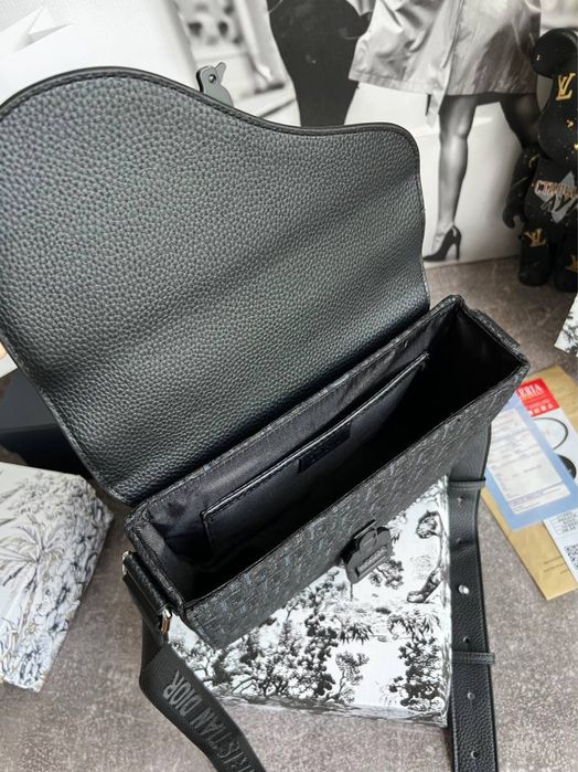 Сумка чоловіча Christian Dior кристиан диор CD діор чорна мужская