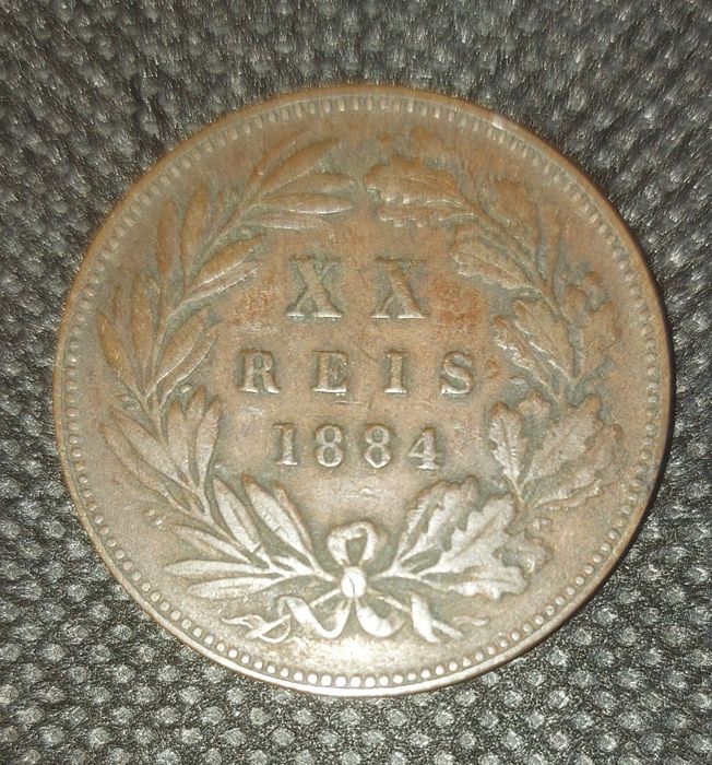 Moeda 20 reis 1884
