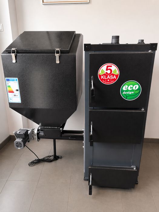 Kocioł Kotły 5 KLASA + ECODESIGN 11 KW z podajnikiem 70-110 m2