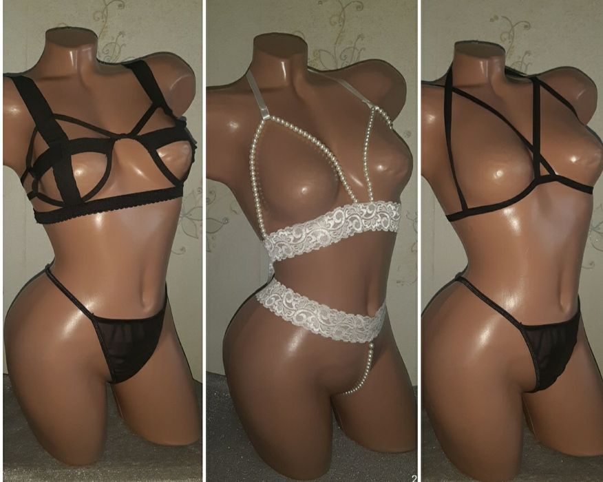 Секси бельё, чёрное,белое
