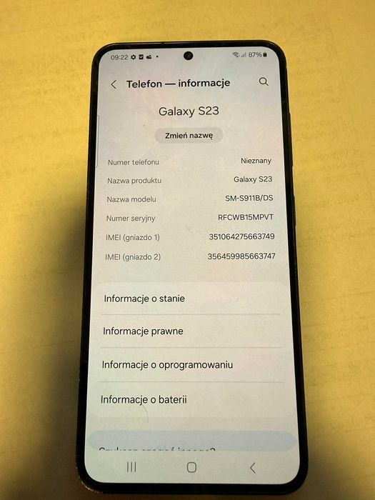 Samsung Galaxy S23 8/128 SM-S911B/DS