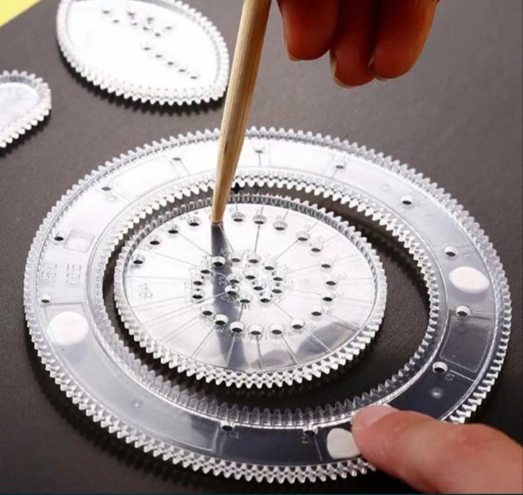 Спирограф, набор для творчества, , развивающаярисование детская игрушк