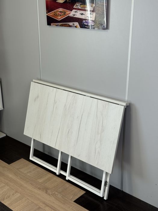 Стіл трансформер.Письмовий стіл,розкладний , 80 см Крафт-Білий