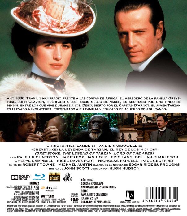 Greystoke, la Leyenda de Tarzán (Blu-Ray)