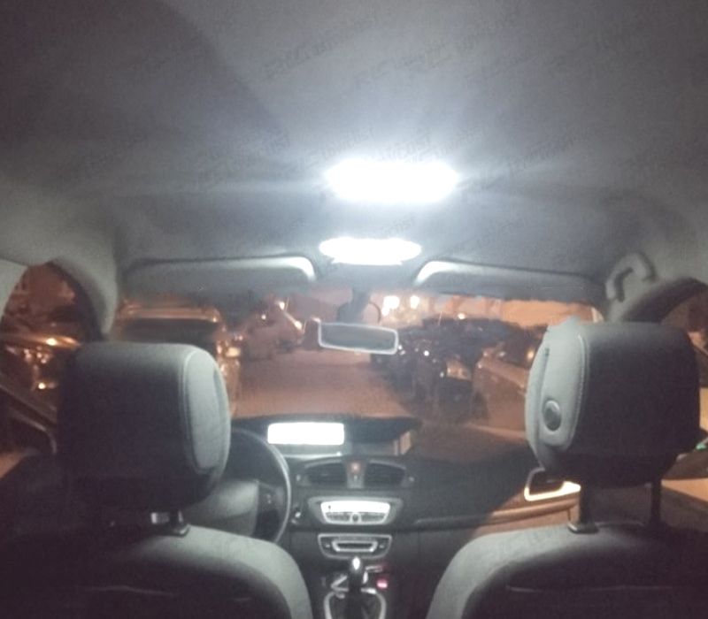 KIT COMPLETO 17 LAMPADAS LED INTERIOR PARA RENAULT SCENIC III 3 MK3 09-16