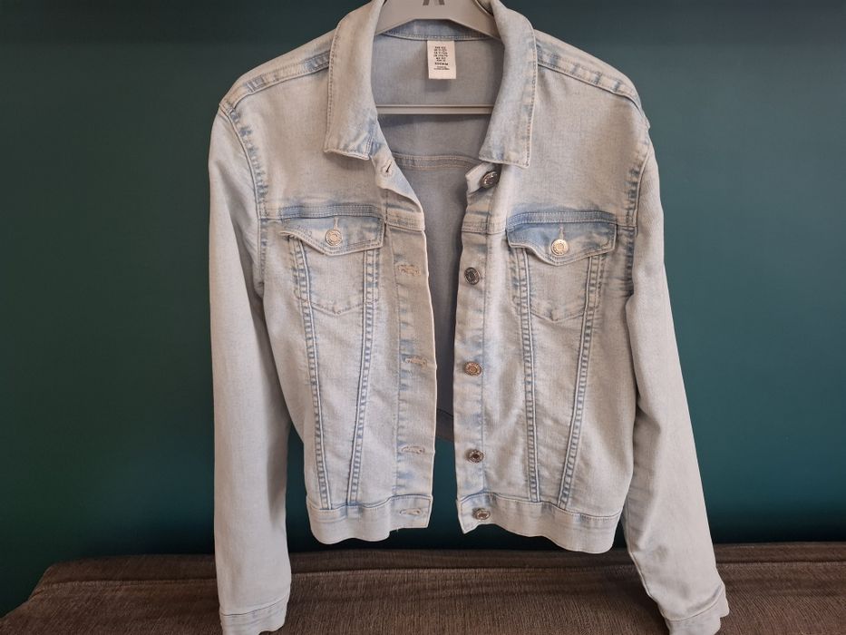 Sliczna jasna katana jeansowe H&M rozmiar 152