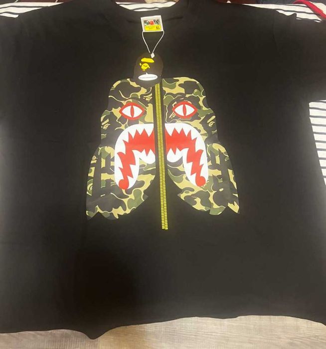 Черная футболка тениска A Bathing Ape (BAPE)
