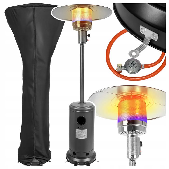 Ogrzewacz gazowy tarasowy promiennik parasol grzewczy z pokrowcem FV