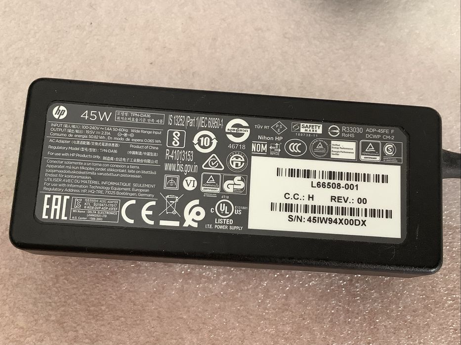 AC adaptador - Carregador original HP TPN-DA16  19V , 2.31A , 45Watts