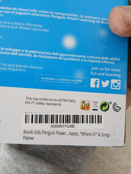 Zabawka edukacyjna do nauki angielskiego pingwin 3+