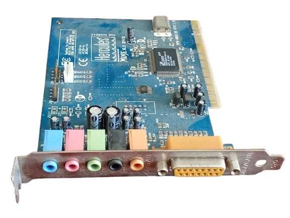 Vendo Placa de Som PCI Hercules Muse 5.1 DVD