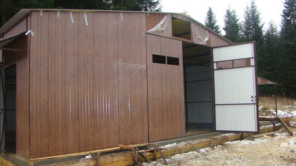 GARAŻ BLASZANY / Wiata / Hala / Drewnopodobny / Magazyn - GRZYWSTAL