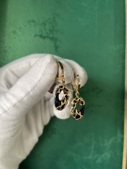 Золоті сережки 585* проби. Нові з оригінальноб біркою бренд «Мальва»