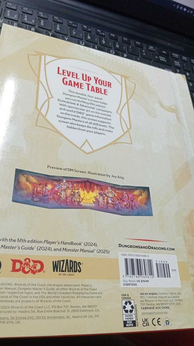 Escudo do Mestre Dungeons & Dragons DM Screen Oficial (Inglês)