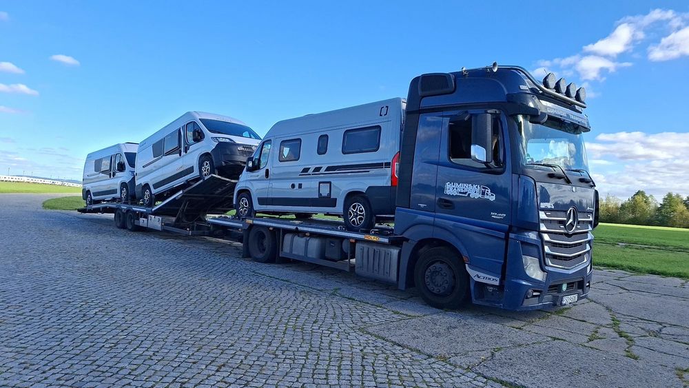 Mercedes-Benz ACTROS  Mercedes Actros ROLFO LF3 wciągarka autotransporter maszyny laweta nis