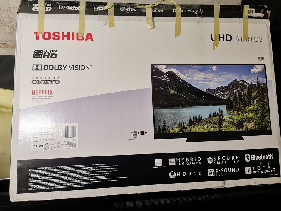 55" Toshiba 4k Smart TV  onkyo  Wifi hdr led telewizor dvbt2 bluetooth