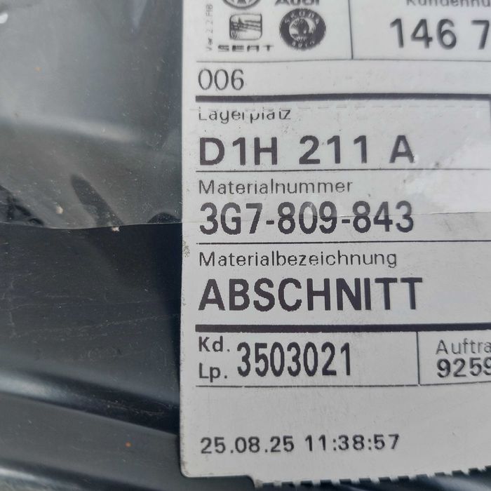 Błotnik próg lewy Vw Arteon Shooting Brake nowy oryginał