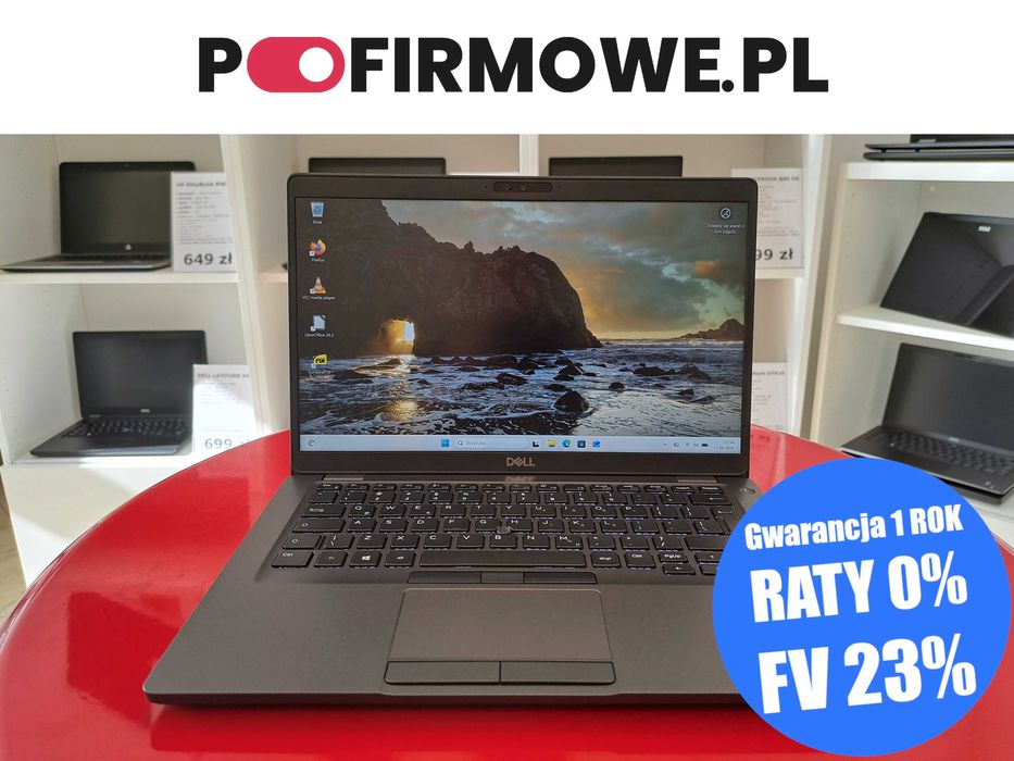 Biznesowy 14" Laptop Dell Latitude 5400 i5-8gen 8gb 256ssd FullHD IPS USB-C Win11 HDMI Kamera Gwarancja 12mc Faktura 23% PoFirmowe.pl