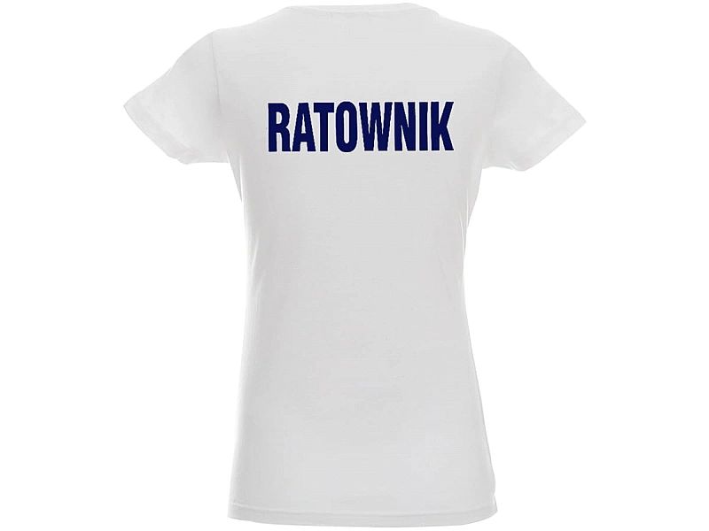 Koszulka damska RATOWNIK biała (S)