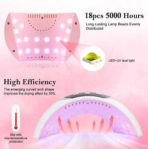 Lampa LED UV L.K.E S5 54 W biały