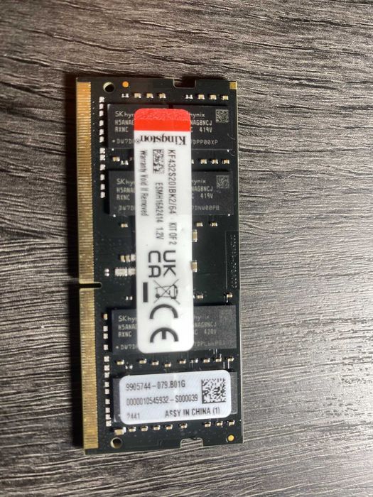 Mémoria RAM 32 GB DDR4 para Portátil