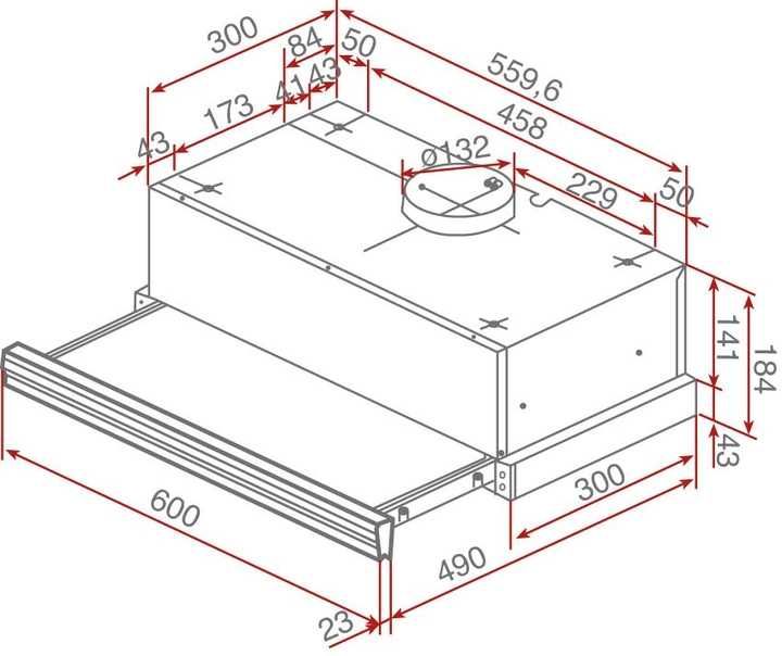 Витяжка кухонна Teka CNL1 2002 (вытяжка кухонная выдвижная мощная)
