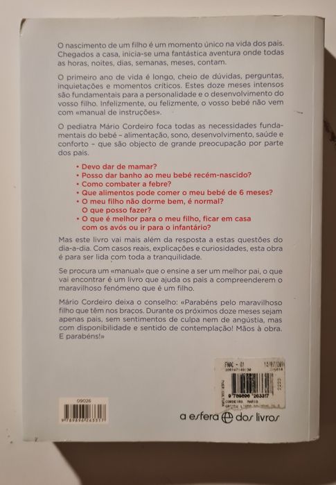 O grande livro do bebé- Mário Cordeiro