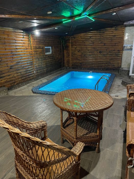 Баня на дровах(сауна,бассейн)