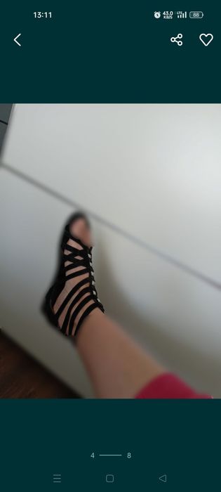 Sandały Vero moda skóra naturalna