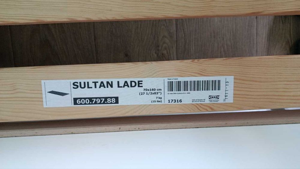 односпальне ліжко Ikea SNIGLAR з ламельним блоком