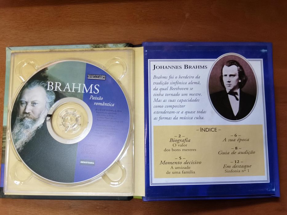 Brahms: Paixão Romântica (Os Grandes Mestres da Música Clássica) CD com Livro