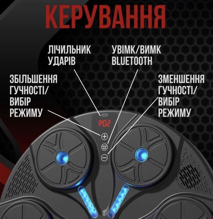 Дитина буде в захваті! Іграшка Боксерський тренажер з музикою
