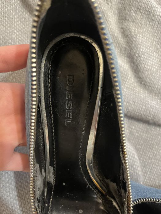 D- Elisah Zip Diesel Women's Exquisette shoes In Indigo Blue