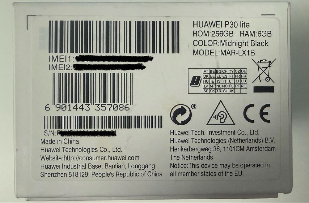 Telemovel Huawey P30 lite nova edição