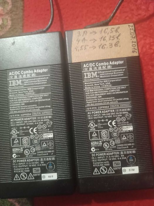 Оригінал! Блок живлення 16V 3.5A IBM Lenovo від ноутбука. Зарядка